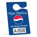 Plastic 10 pt. Hanging Parking Permit (3"x4 3/4")